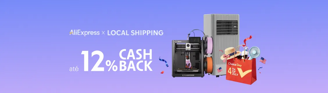 ALIEXPRESS com até 12% de cashback 