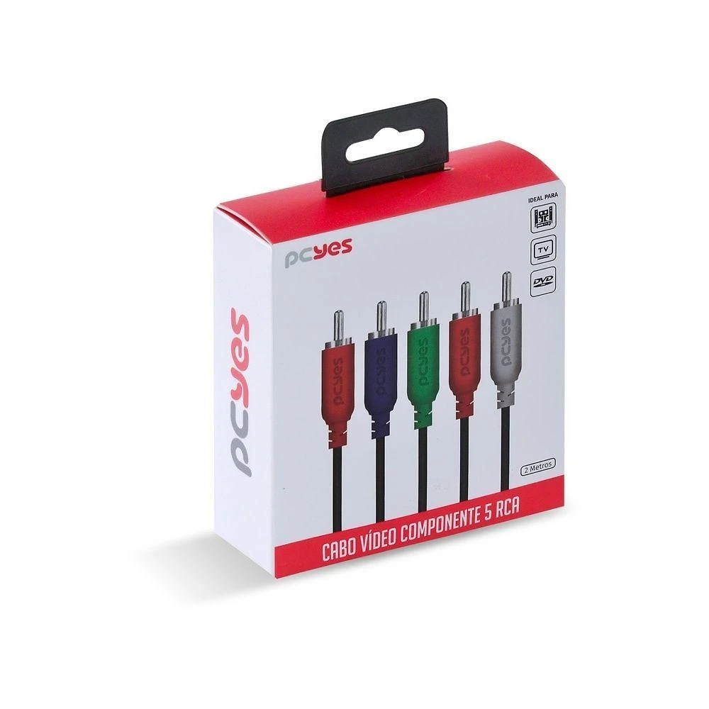 Cabo 5 Rca Macho x 5 Rca Macho 2m P5r-2