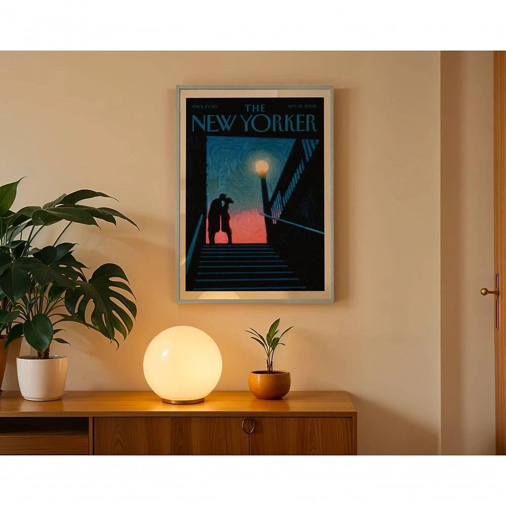 Quadro Decorativo New Yorker 3 Urbano Retangular 50x70CM Amadeirado