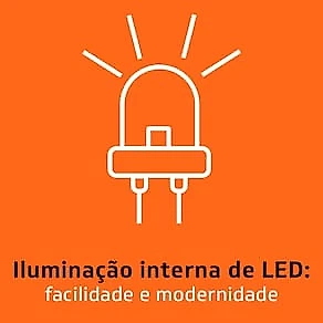 Adega de Vinhos Brastemp BZC12BE com Iluminação Led com Painel Eletrônico para 12 Garrafas - Preta 110V