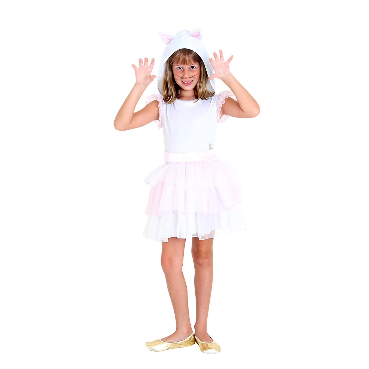 Fantasia Gatinha Infantil Vestido
