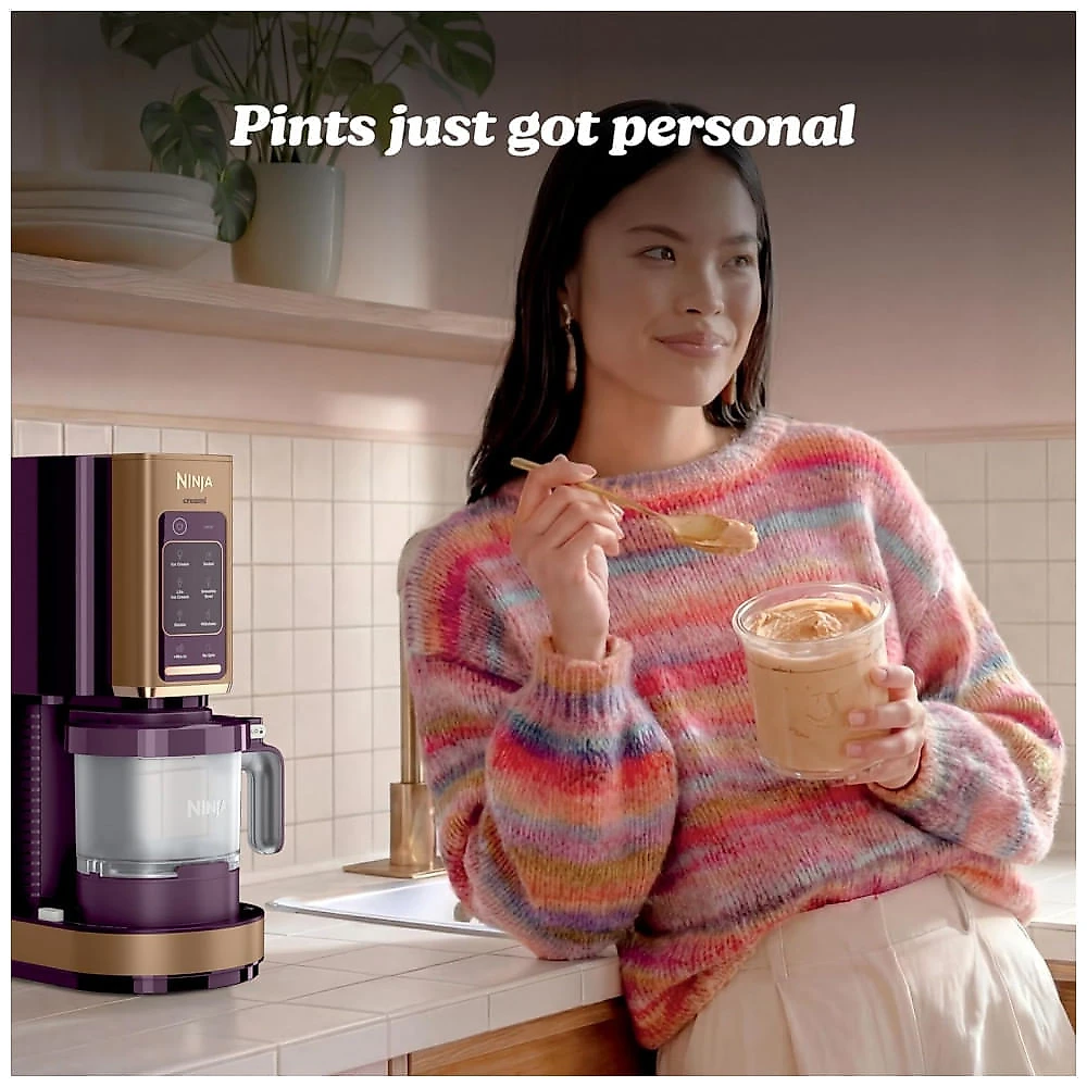 Ninja Creami 7-in-1 Ice Cream Maker. Plum. NC351PU CREAMi 7-in-1 w por 2 Pints Plum