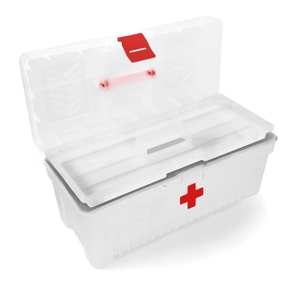 Caixa Plástica para Medicamentos 43804317 com Trava e Pino de Aço Reforçado Branco Tramontina