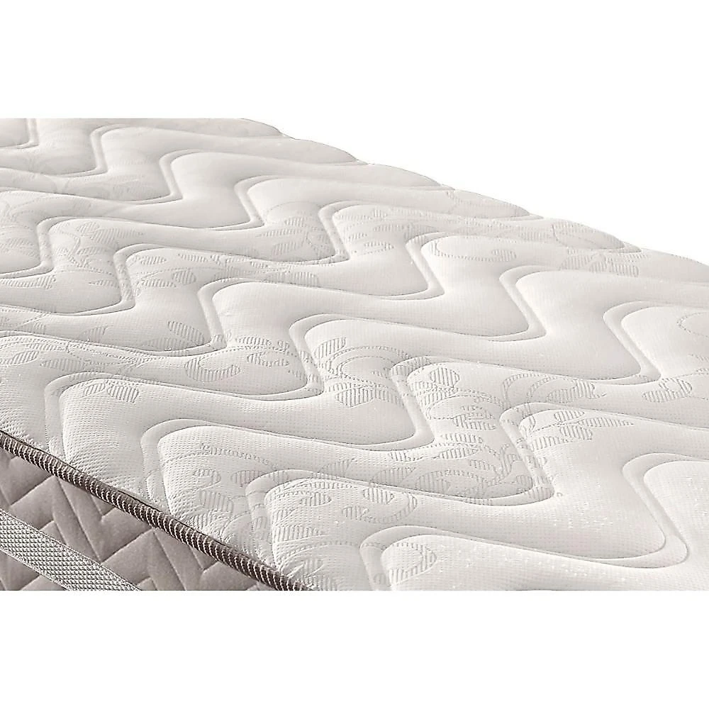 Conjunto Box Baú King: Colchão Espuma Paropas D33 D45- Pro Sono Double Face Prata + Base Crc Courano White (193x203)