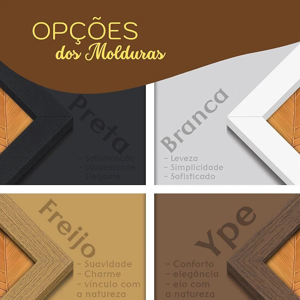 Quadro Decorativo Flores Que Vibram Retangular 50x75CM em Madeira com Vidro Acrílico Branco Soleil webcontinental-7908118134279