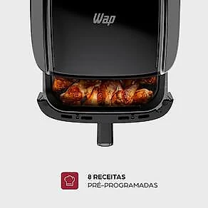 Fritadeira Elétrica Air fryer 9L 10 em 1 WAP PROSDÓCIMO AF03 Visor e Luz Interna 110V