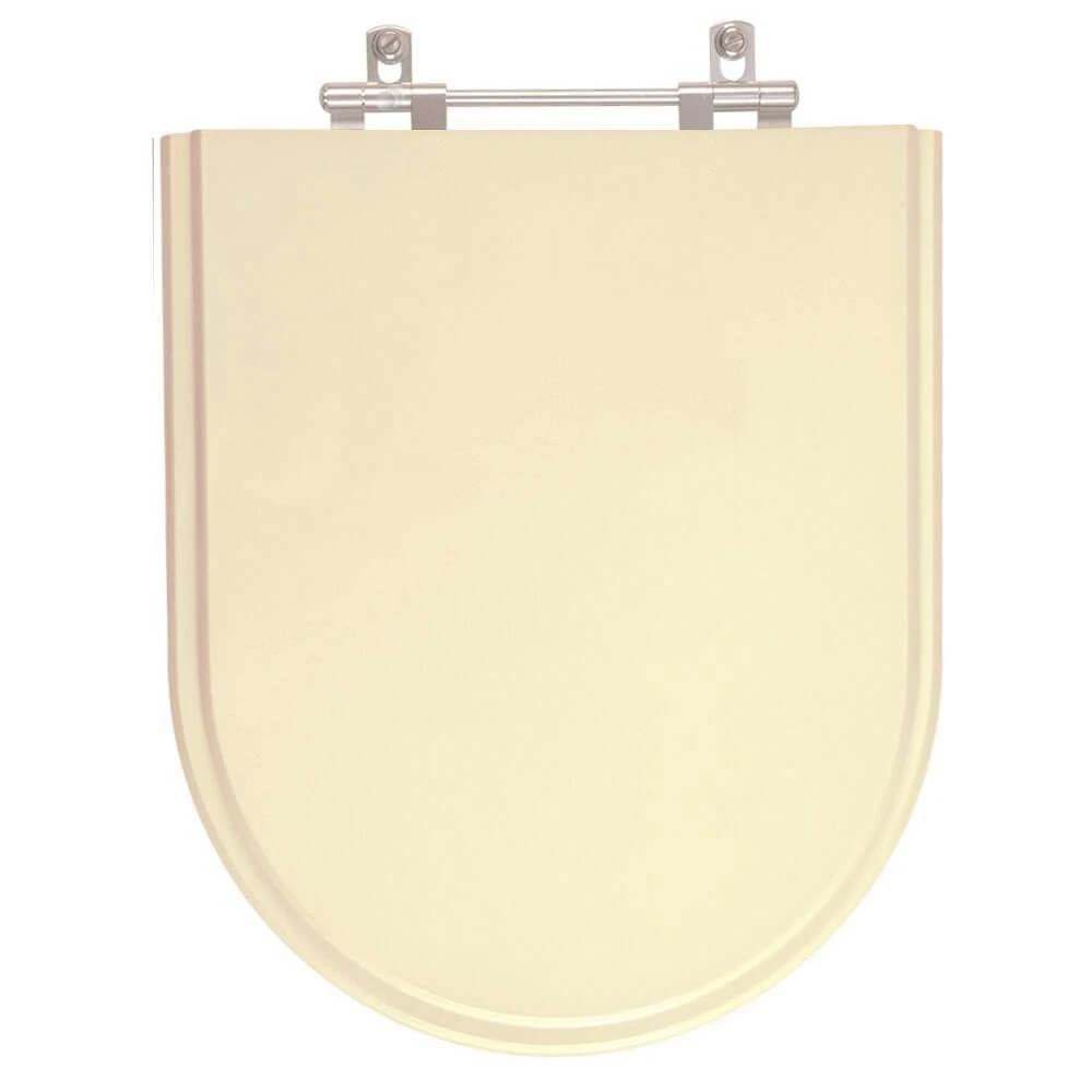 Assento Sanitário Jasmim Alongado MDF Fechamento Convencional Marfim Pontto Lavabo 40CM