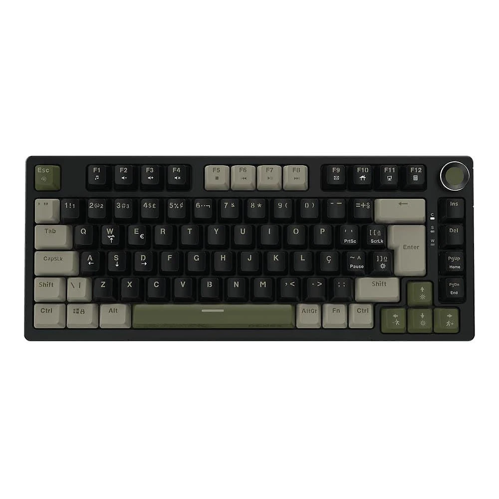 Teclado Mecanico 75% Arkeum Cammo Edition Switch Blue RGB Pcyes
