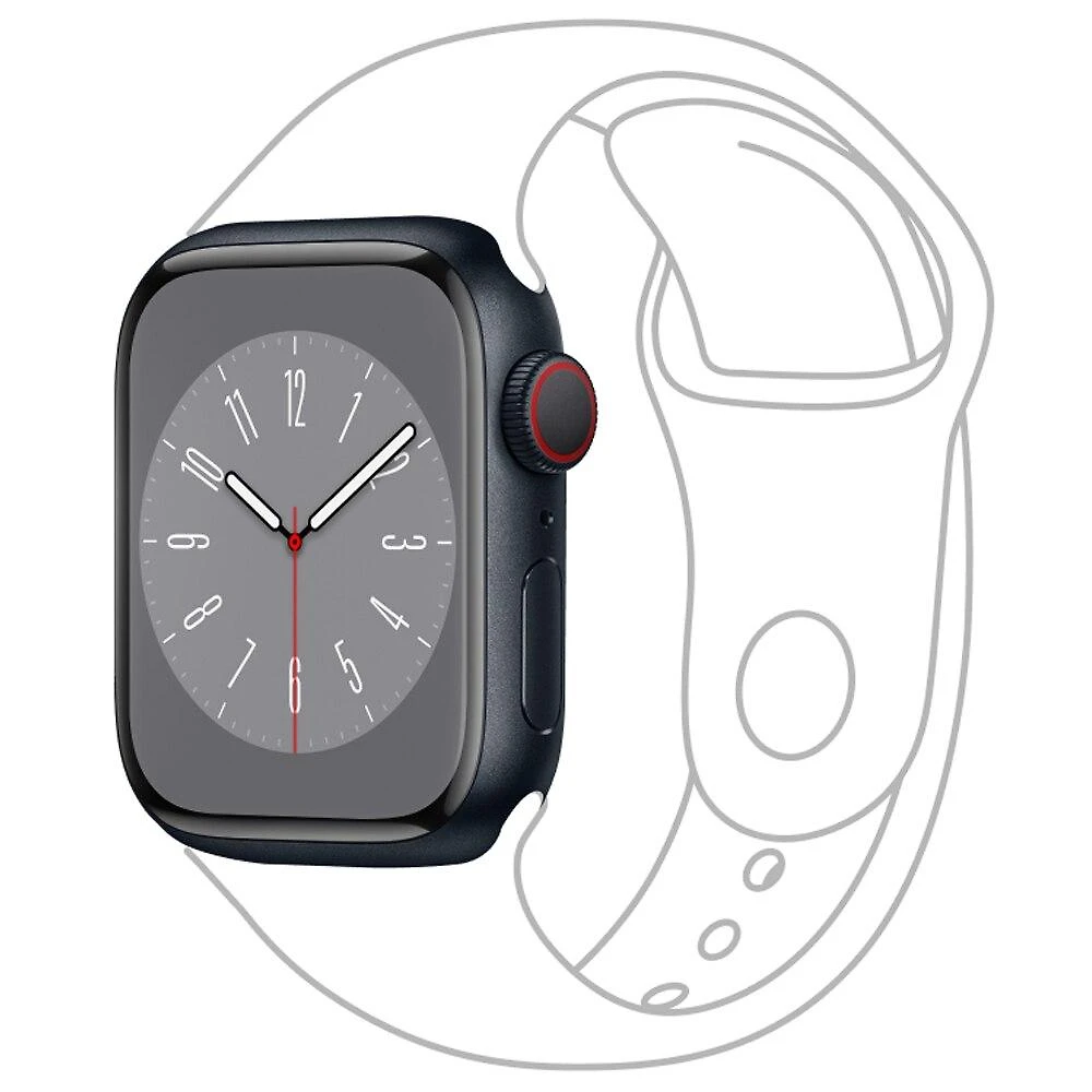 (Usado) Apple Watch Series 8 GPS + Cellular, 45mm, Caixa Meia-noite de Alumínio