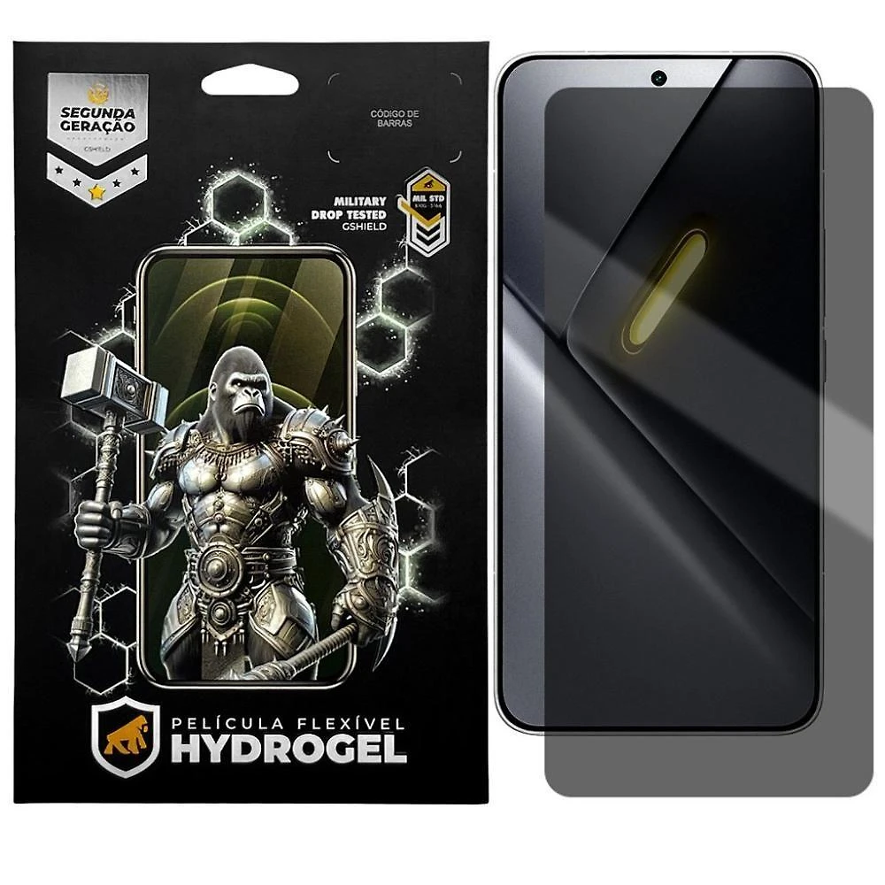 Película Gshield para Poco X8 Pro Max com Hydrogel de Privacidade em Hidro Nano Pet + TPU Soft Gel