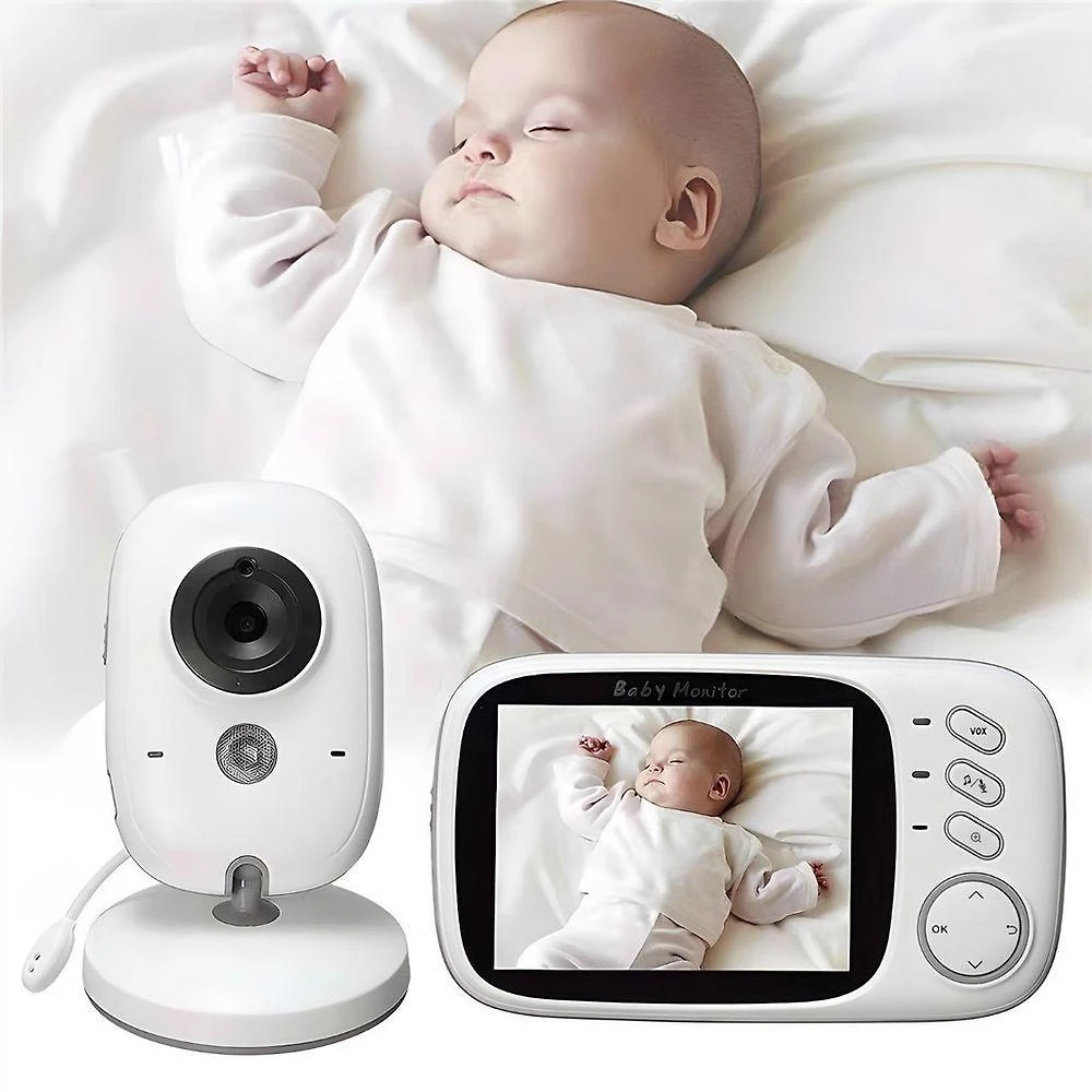 Babá Eletrônica Alex com Monitor LCD 3.2 Visão Noturna Sensor de Temperatura e Áudio Bidirecional