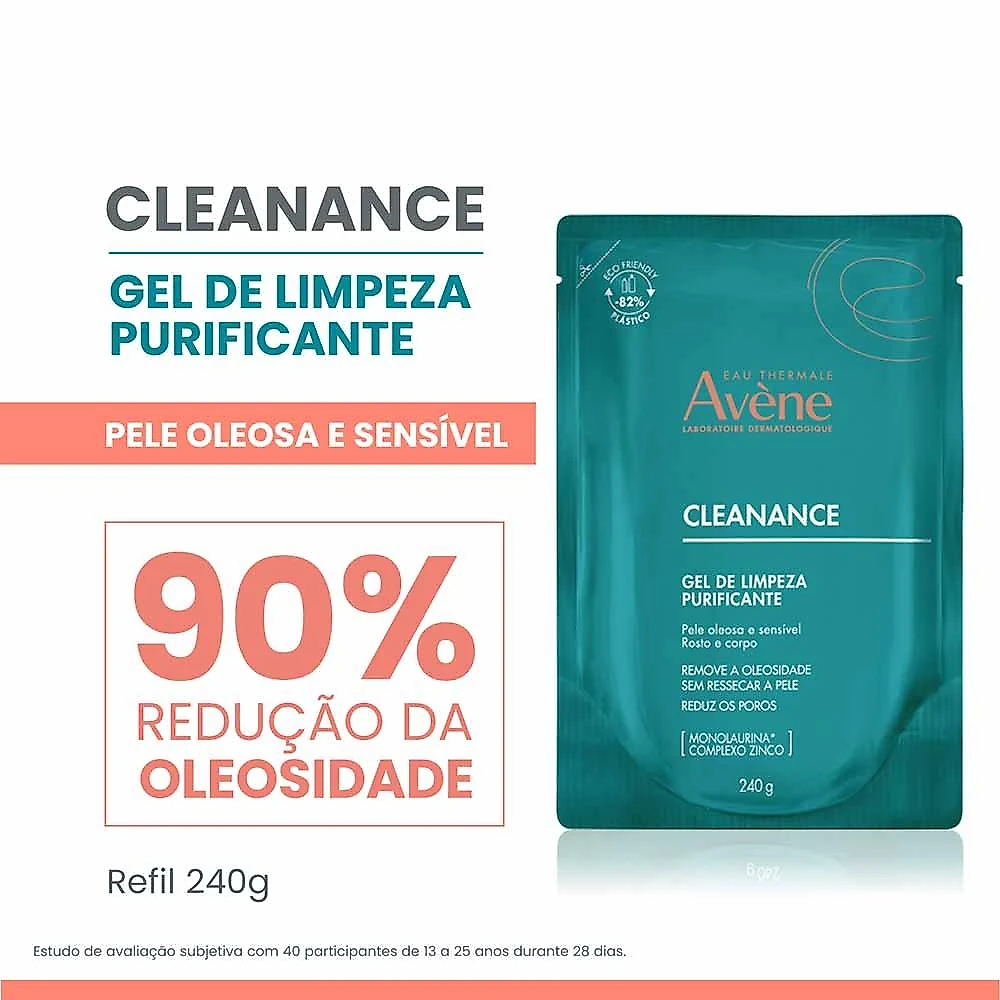 Gel de limpeza purificante avène cleanance refil 240g