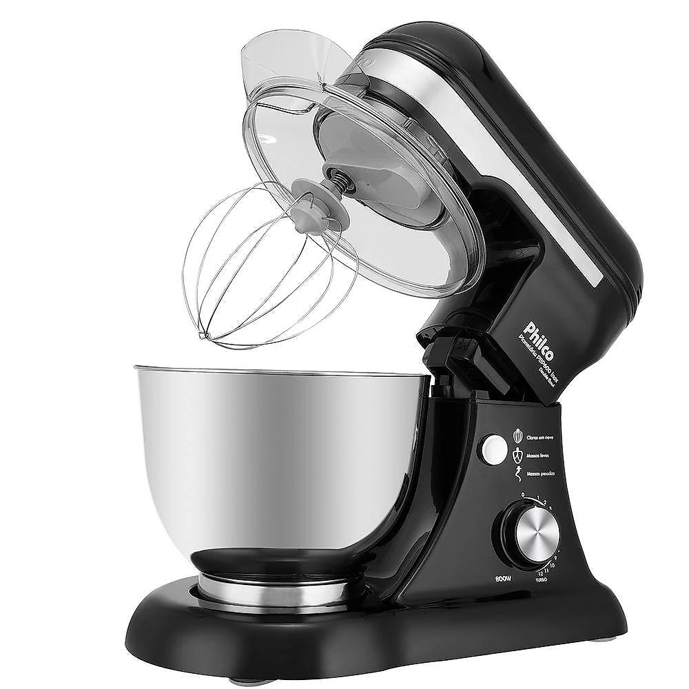 Batedeira Planetária Philco PBP600P 8L 600W 11 Velocidades Preto 110V