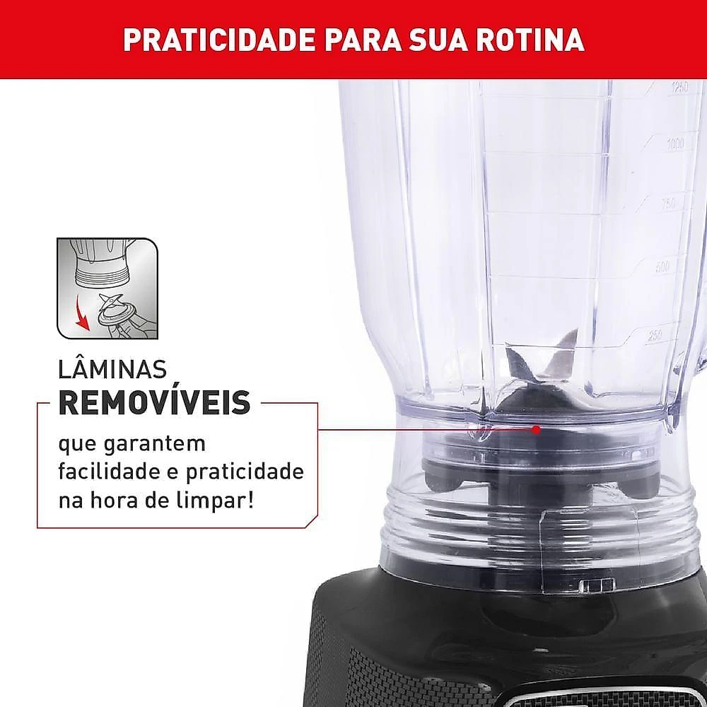 Liquidificador Powermix Arno 700W LQ33 Preto 110V