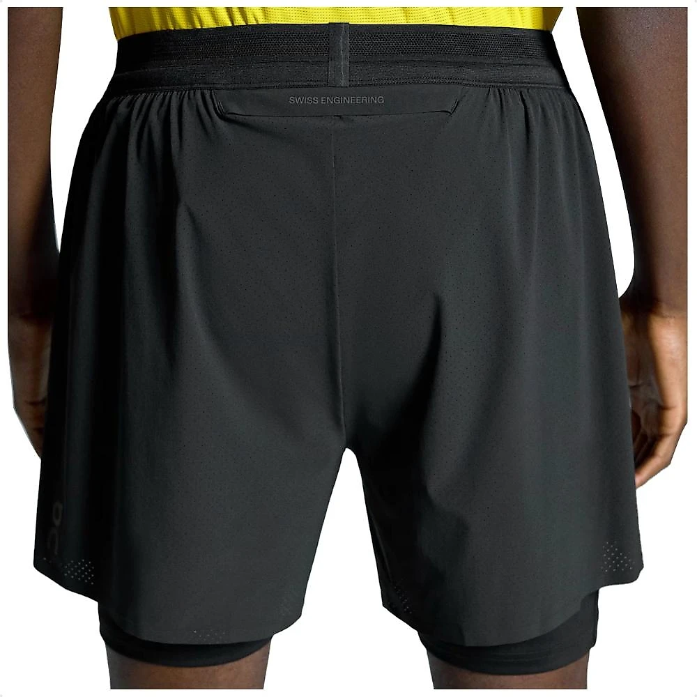 Shorts On Running 5" Performance 2 In 1 Masculino Preto / Preto - G