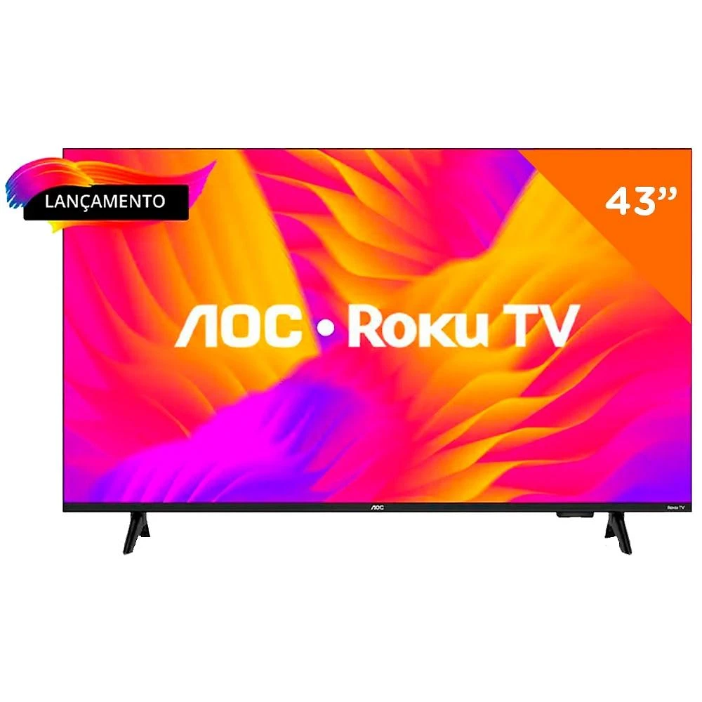 Smart TV 43 Polegadas AOC Roku TV DLED - Série 5155