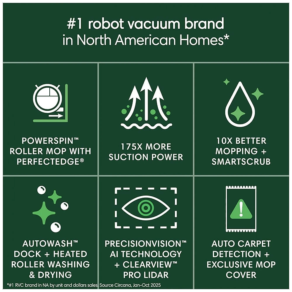 Robô Aspirador iRobot Roomba Max 705X Combo Aspirar e Passar Pano Base AutoWash Preto