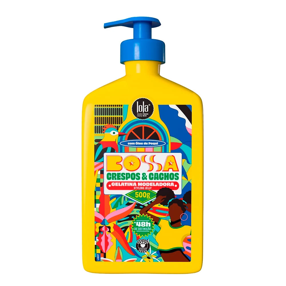 Gelatina Modeladora Lola From Rio Bossa Crespos e Cachos com Óleo de Pequi 500g