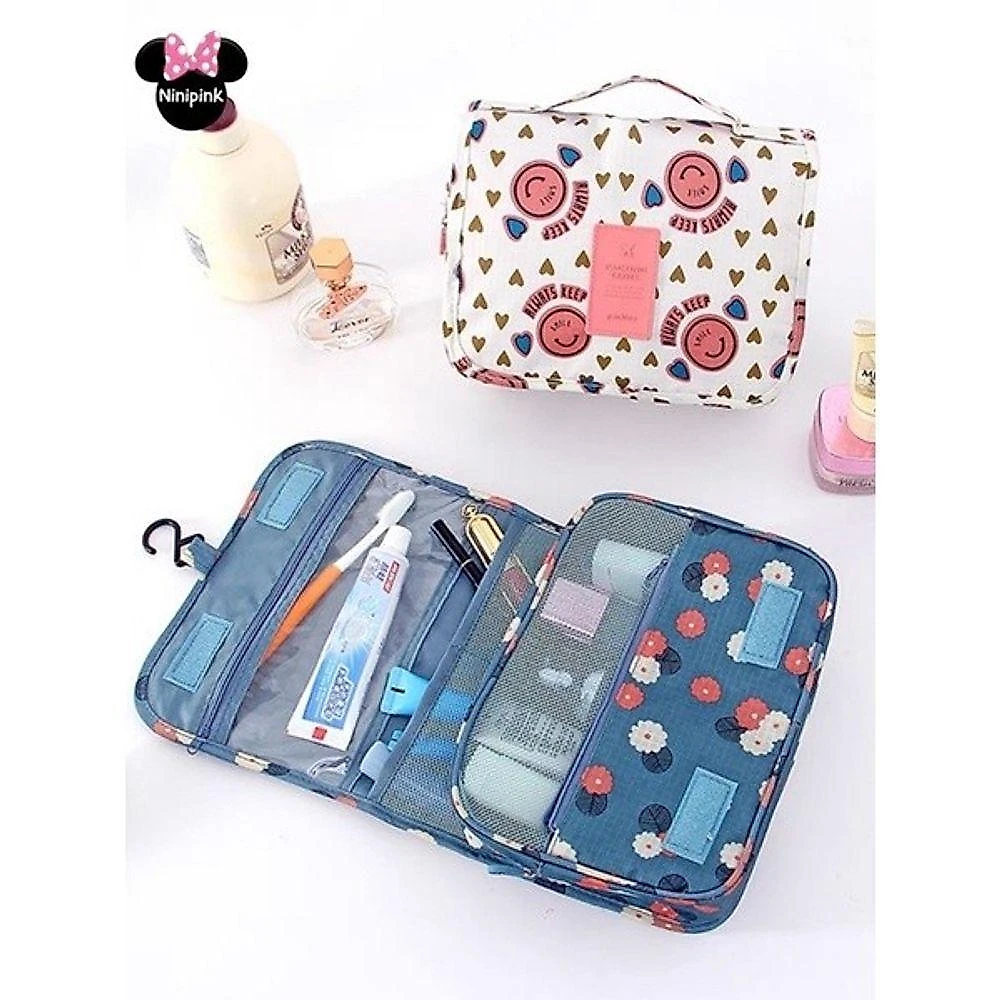 Necessaire de Viagem OEM em Náilon e Poliéster 22x25x10cm Adulto
