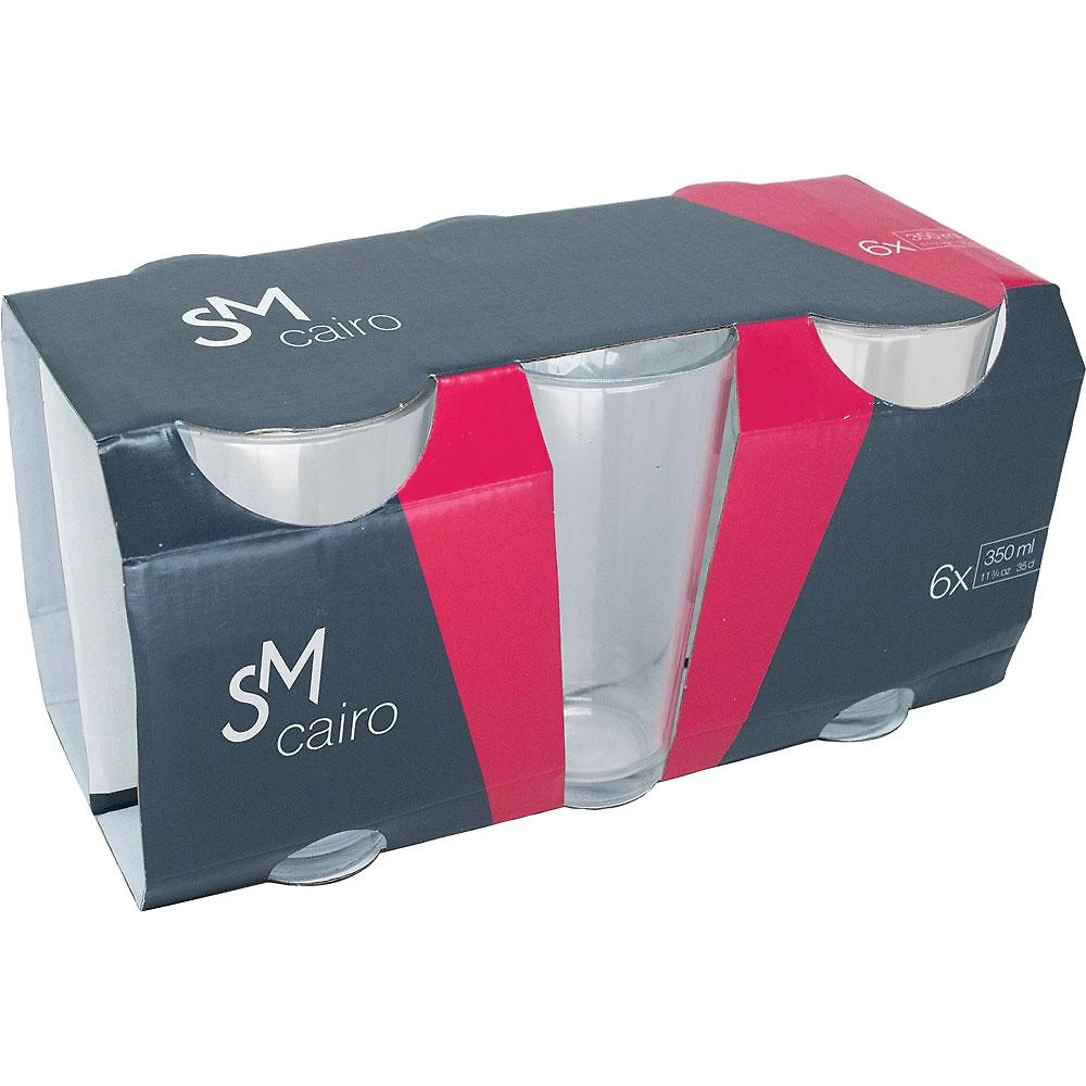 Miniatura Conjunto 6 Copos 350ml SM Cairo