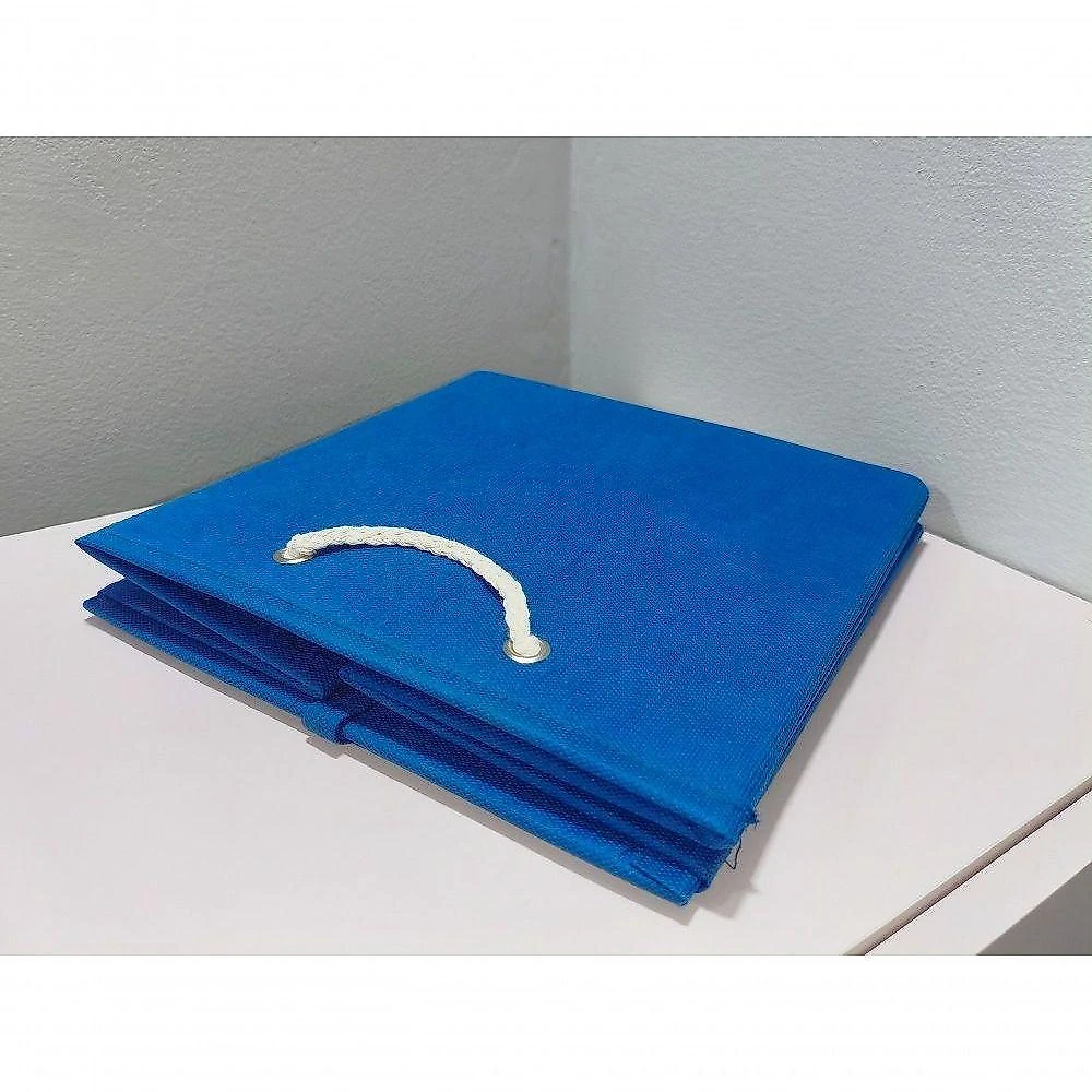 Caixa Organizadora 26x26x26cm Dobrável TNT Rosa Woodcore