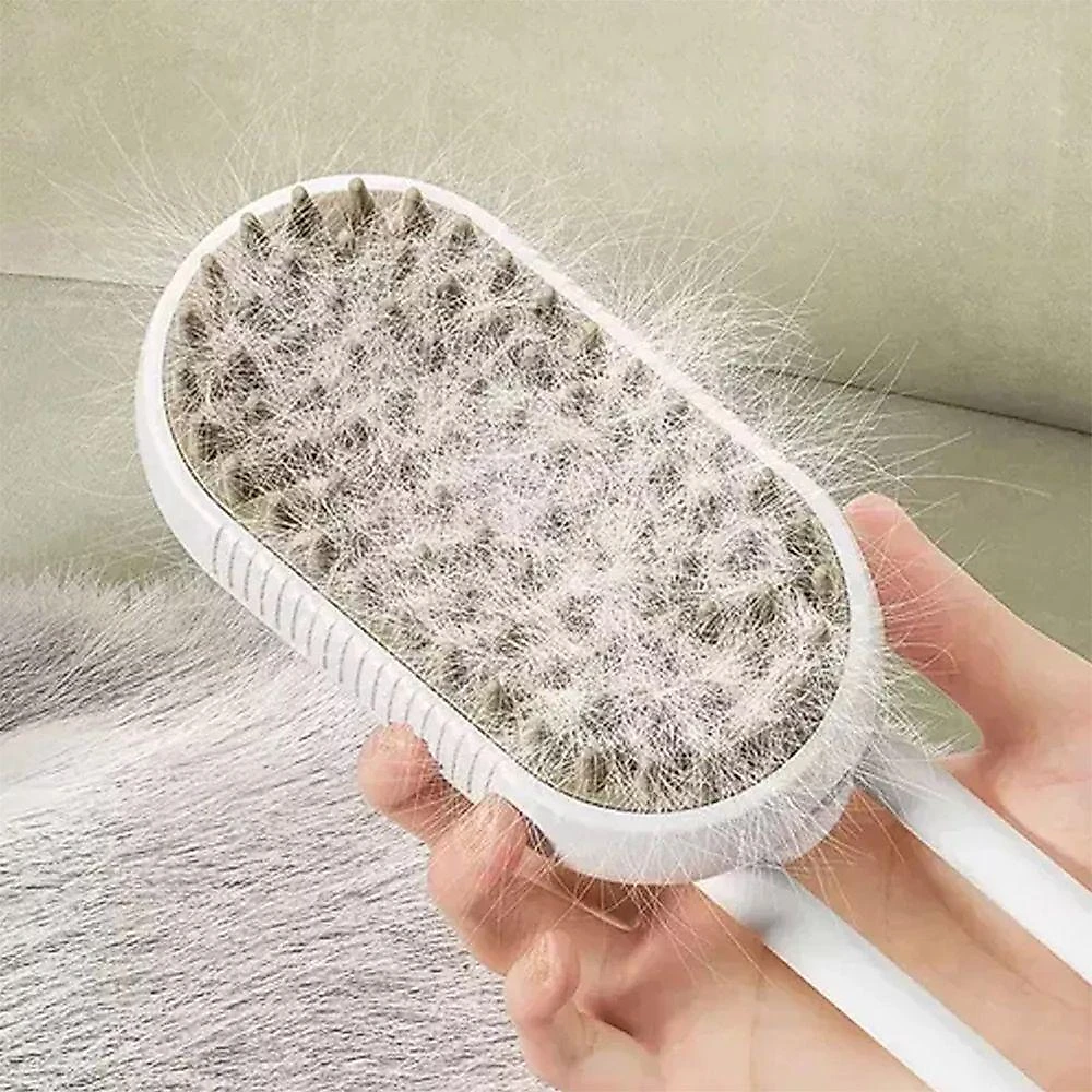 Escova A Vapor Pet Cao Gato Cachorro Eletrico Removedor De Pelo Recarregavel Animal De Estimaçao Higiene Limpeza