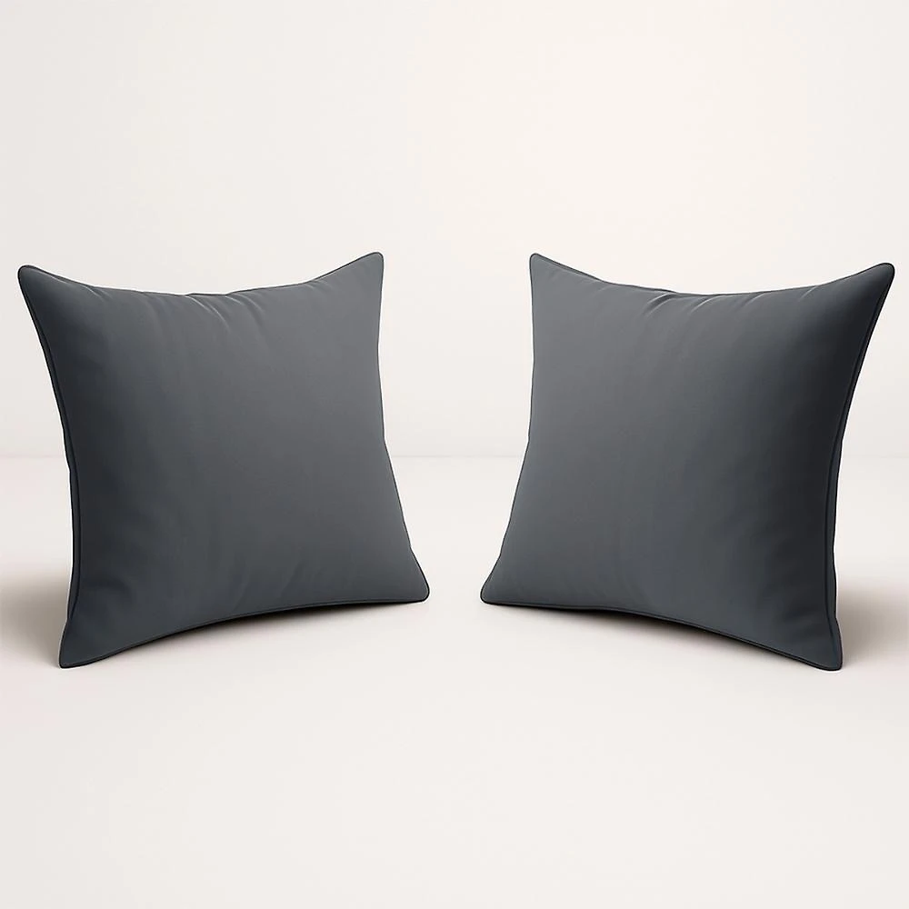 Kit 2 Almofadas Suede Decorativa 42cm Sala Quarto Escritório Cinza