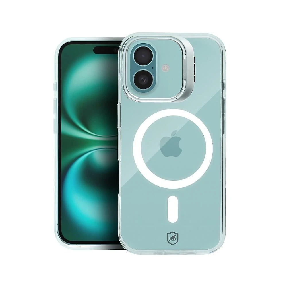 Capa Case Capinha Para Iphone 16 Plus - Magsafe Crystal Armor Stand - Não Amarela - Gshield