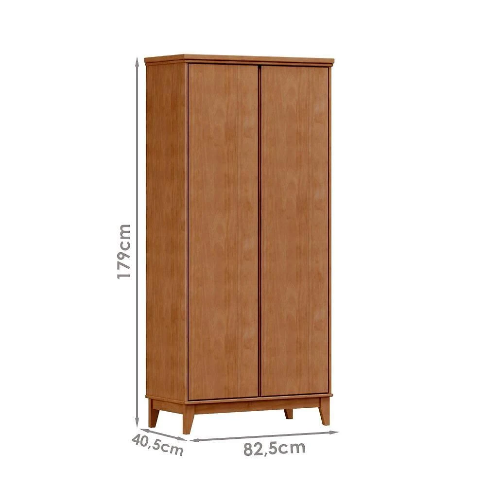Miniatura Armario Organizador 2 Portas Mdf 179x83 Cm 2812 Freijo Milani Store