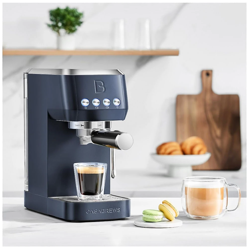 Máquina de Café Expresso CASABREWS 3700 Essential 20 Bar, Aço Inoxidável com Espumador de Leite, Cafeteira Espresso para Cappuccino, Latte