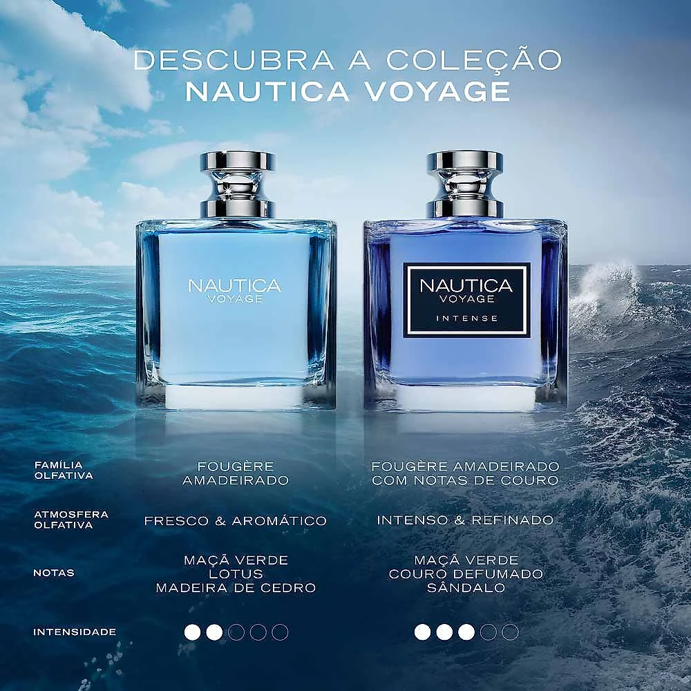 Perfume Voyage Intense Nautica Masculino Eau de Toilette 100ml