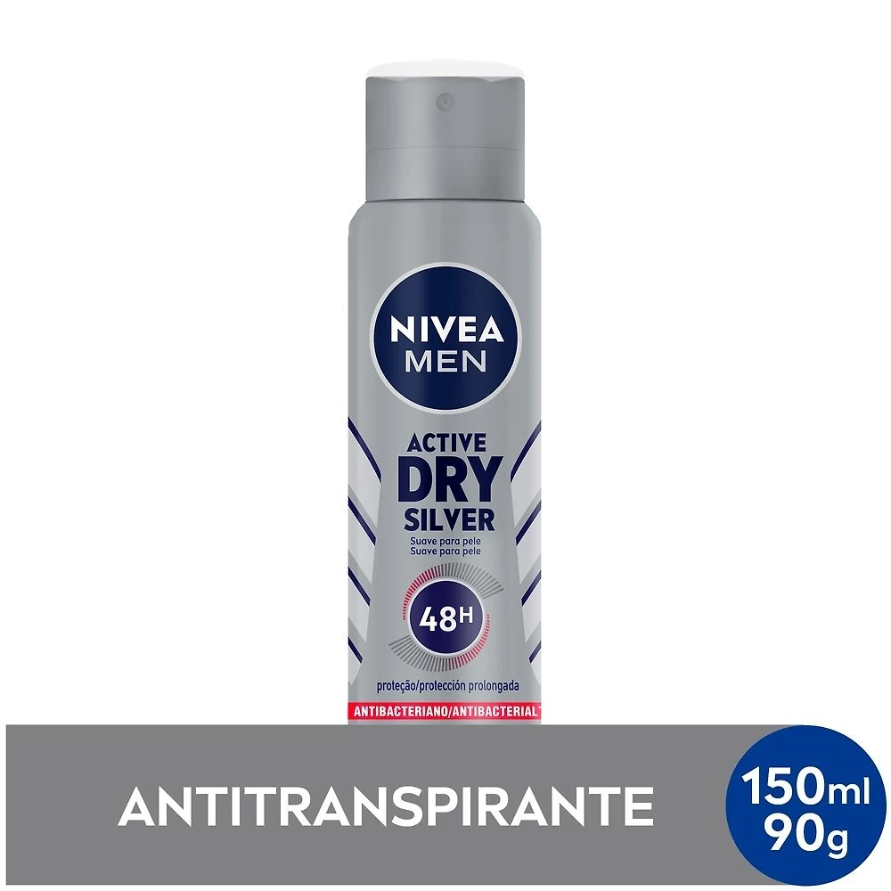 Desodorante Nivea Silver Protect Aerosol 91g