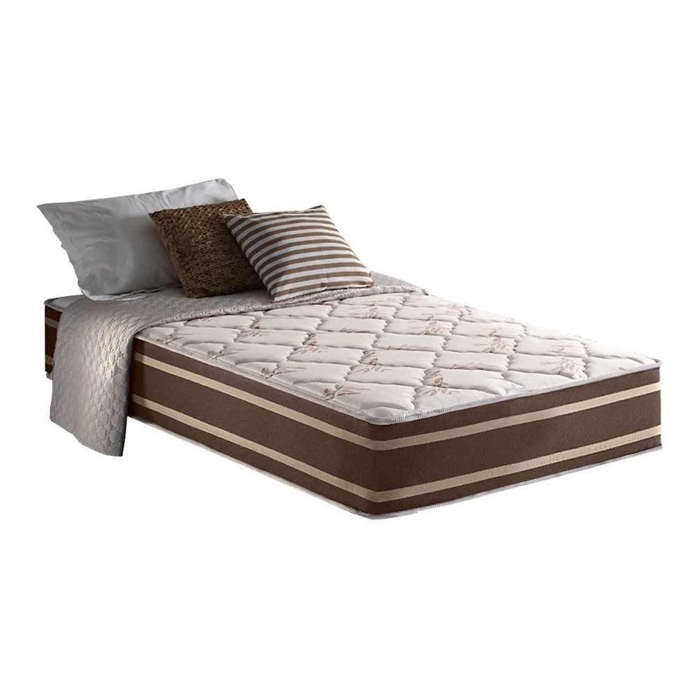 Colchão Solteirão Molas Ensacadas Duo Sono Double Pillow Brown (96x203x25) - Anjos