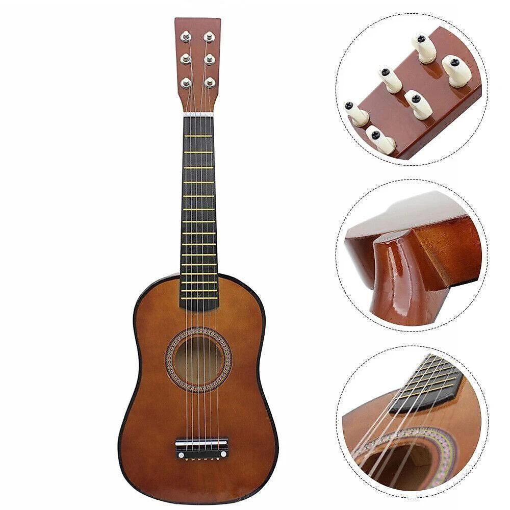 Violão Acústico Infantil Mini 6 Cordas com Palheta Madeira Yeet