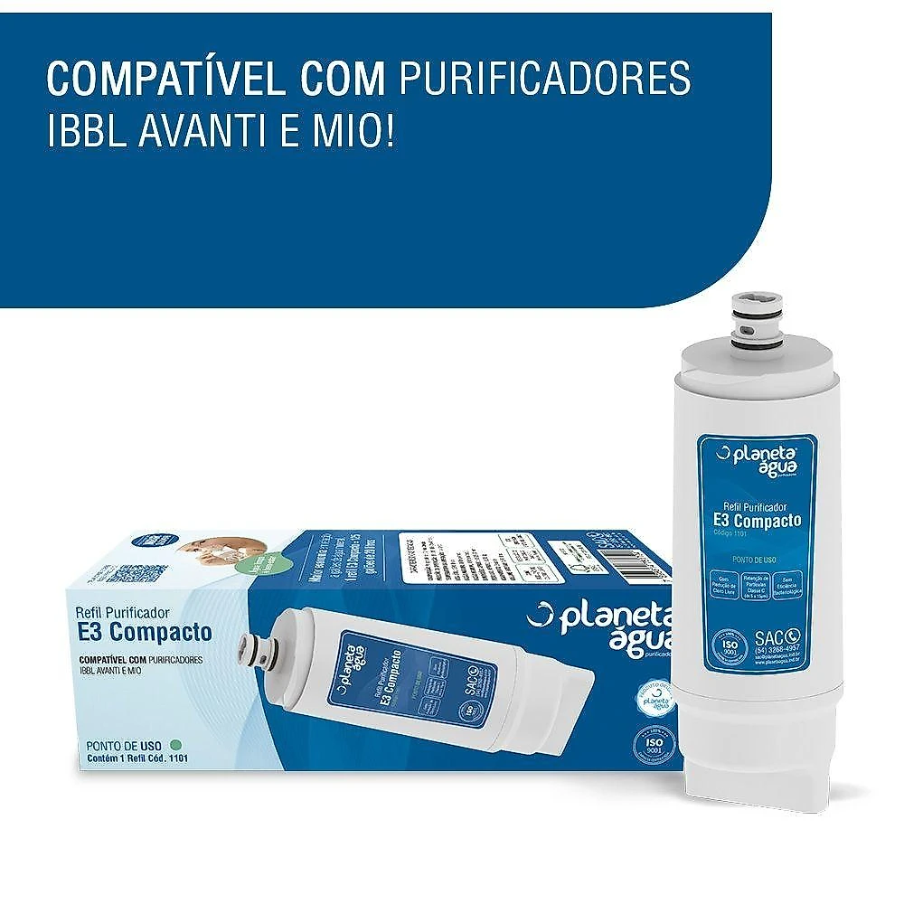 Refil E3 Compacto 1101 P/ Purificador Avanti Mio - IBBL