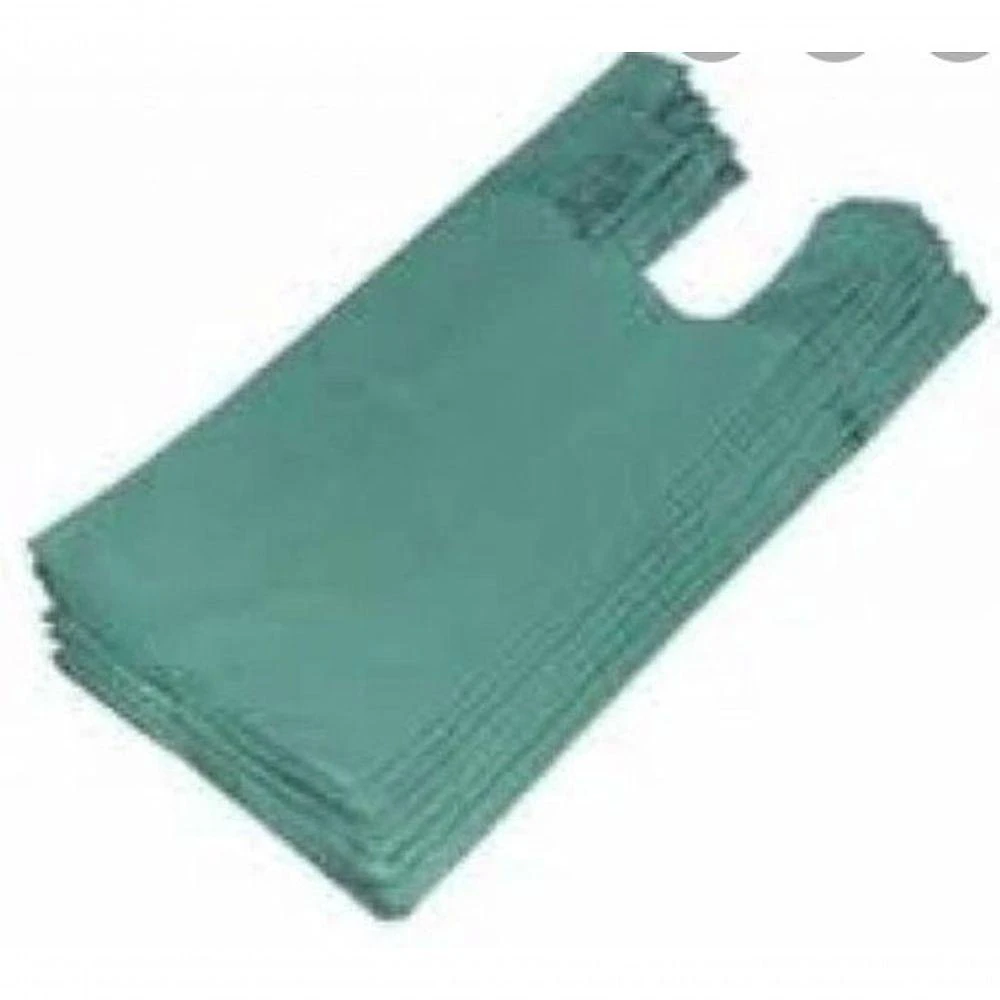 Sacola Plástica Reciclada Sacola Reciclada 40x50 1 Pacote C-5KG Aproximadamente 620 Unidades Verde