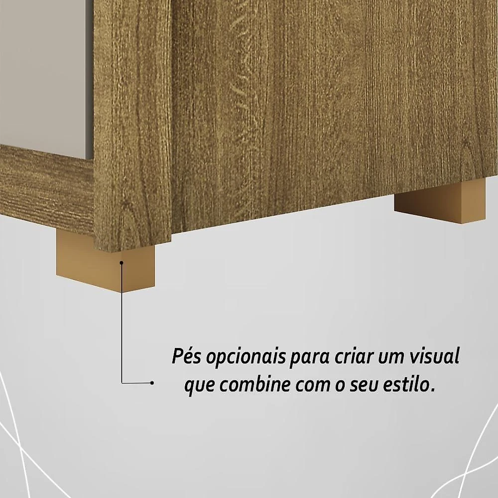 Guarda Roupa Casal 6 Portas 6 Gavetas Dubai Majestic-fendi Nature-fendi
