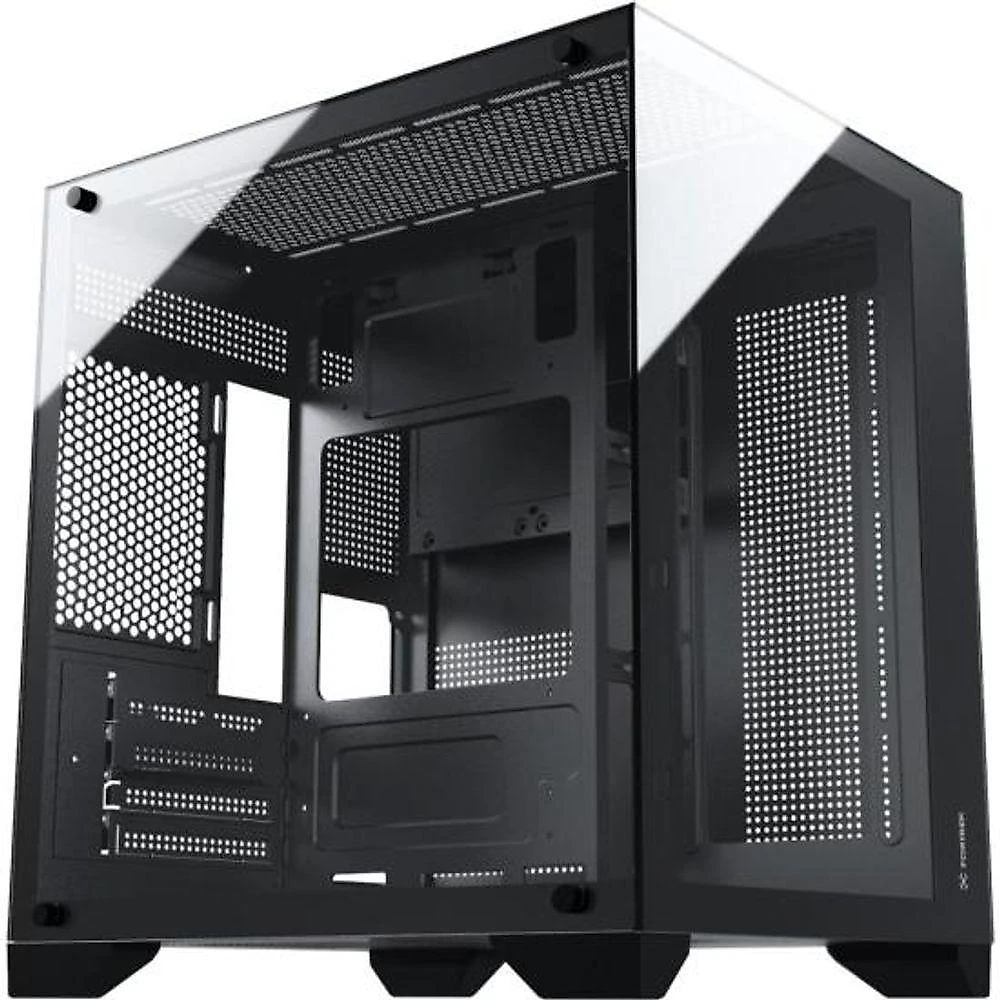 Gabinete Gamer Fortrek Clarity Preto Lateral Vidro [f002]