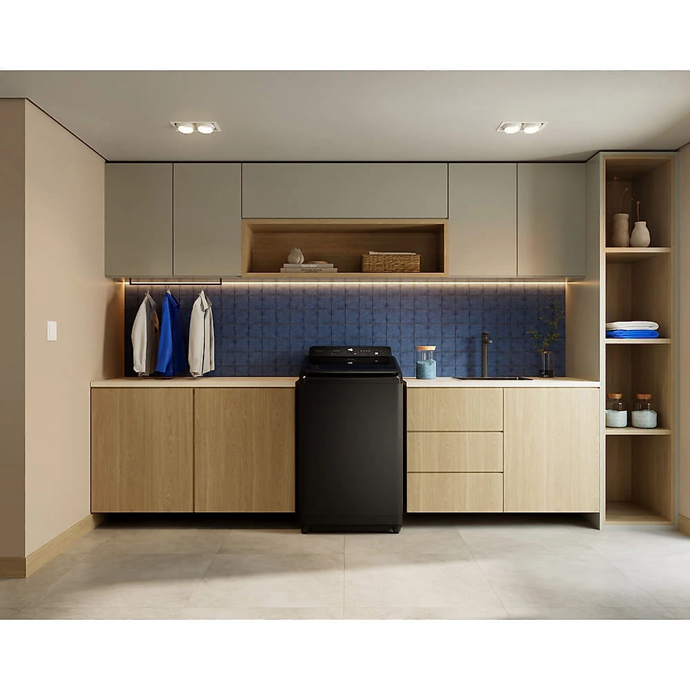 Lavadora de Roupas Intuitive+ Panasonic 19Kg Preta com 10 Programas de Lavagem e Smartsense - NA-F190G1 110