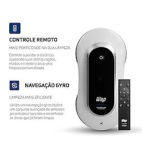 Robô de Limpeza WAP ROBOT W500 POLICLEANER 72W Controle Remoto Bivolt