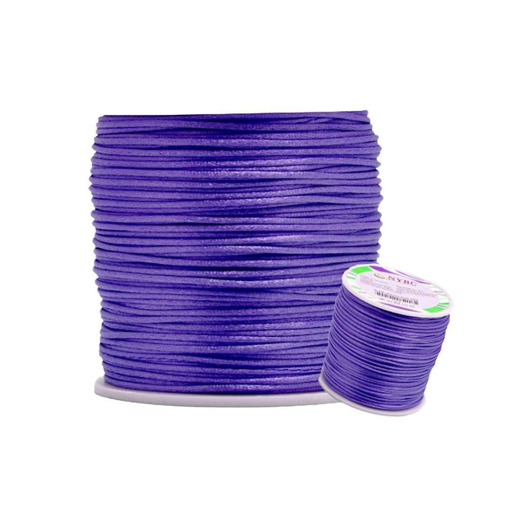 Fio de Seda 1.0 mm - Cordão Rabo de Rato Nybc Roxo Nº 218 1,0MM 100 METROS OEM