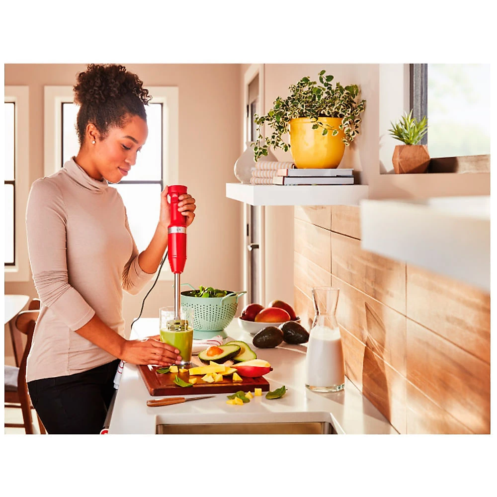 Mixer de Mão KitchenAid Empire Red com Velocidade Variável e Capacidade de 1 Litro - KEB54AVANA Vermelho e Preto - 2,4 - 110