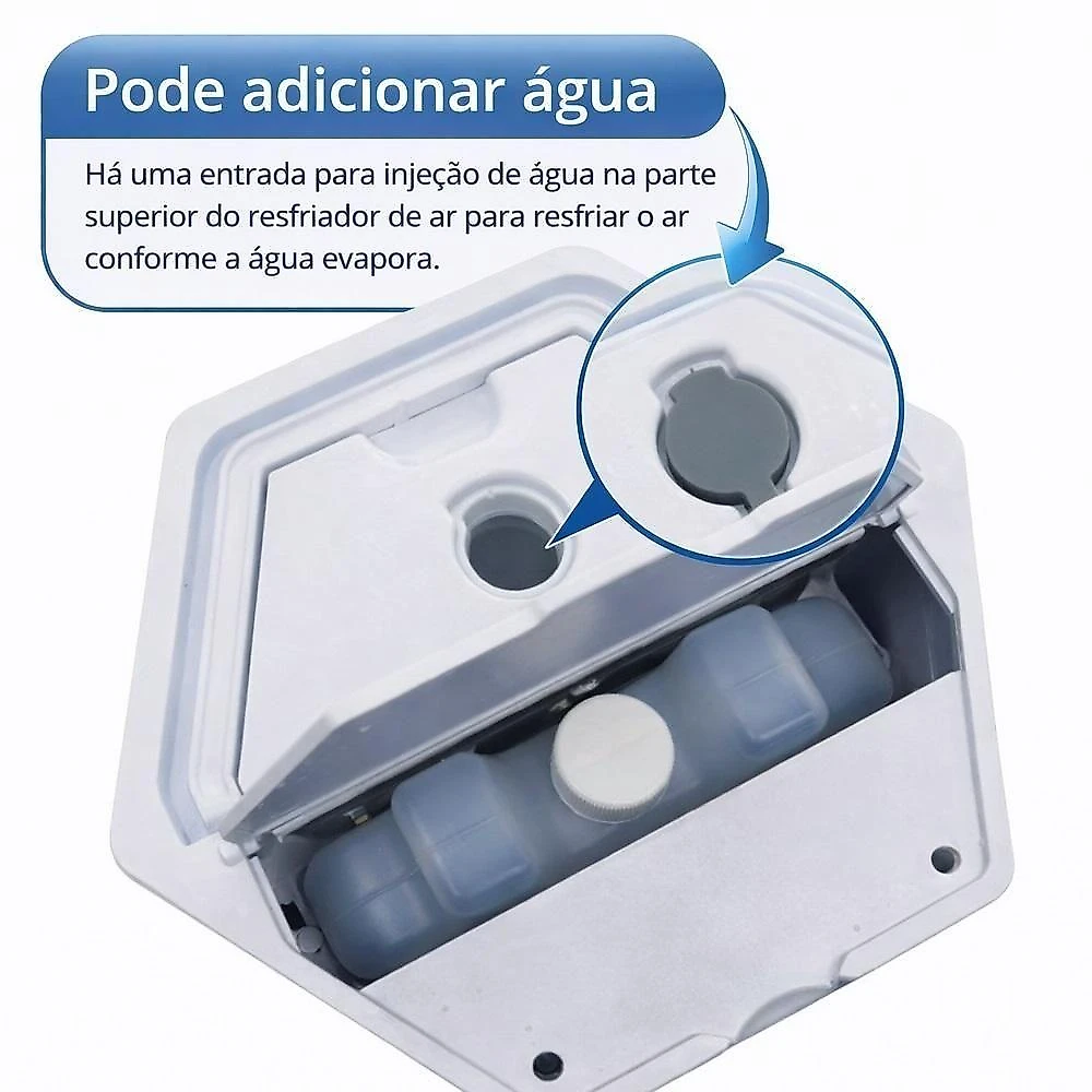 Mini Ar Condicionado Portatil Usb com Umidificador e Ventilacao Silenciosa para Uso Pessoal