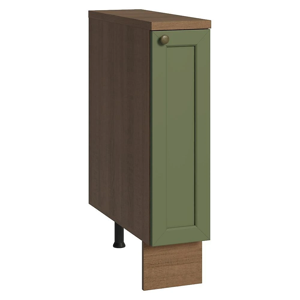 Balcão porta-temperos 20 cm 1 porta rustic/verde vik madesa