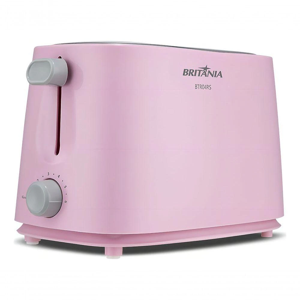 Torradeira BTR04RS 6 Níveis de Tostagem com Potência de 750W Rosa Britânia