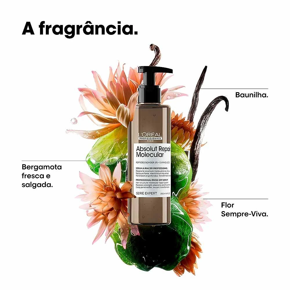 L'oréal professionnel absolut repair molecular sérum com enxágue 250ml