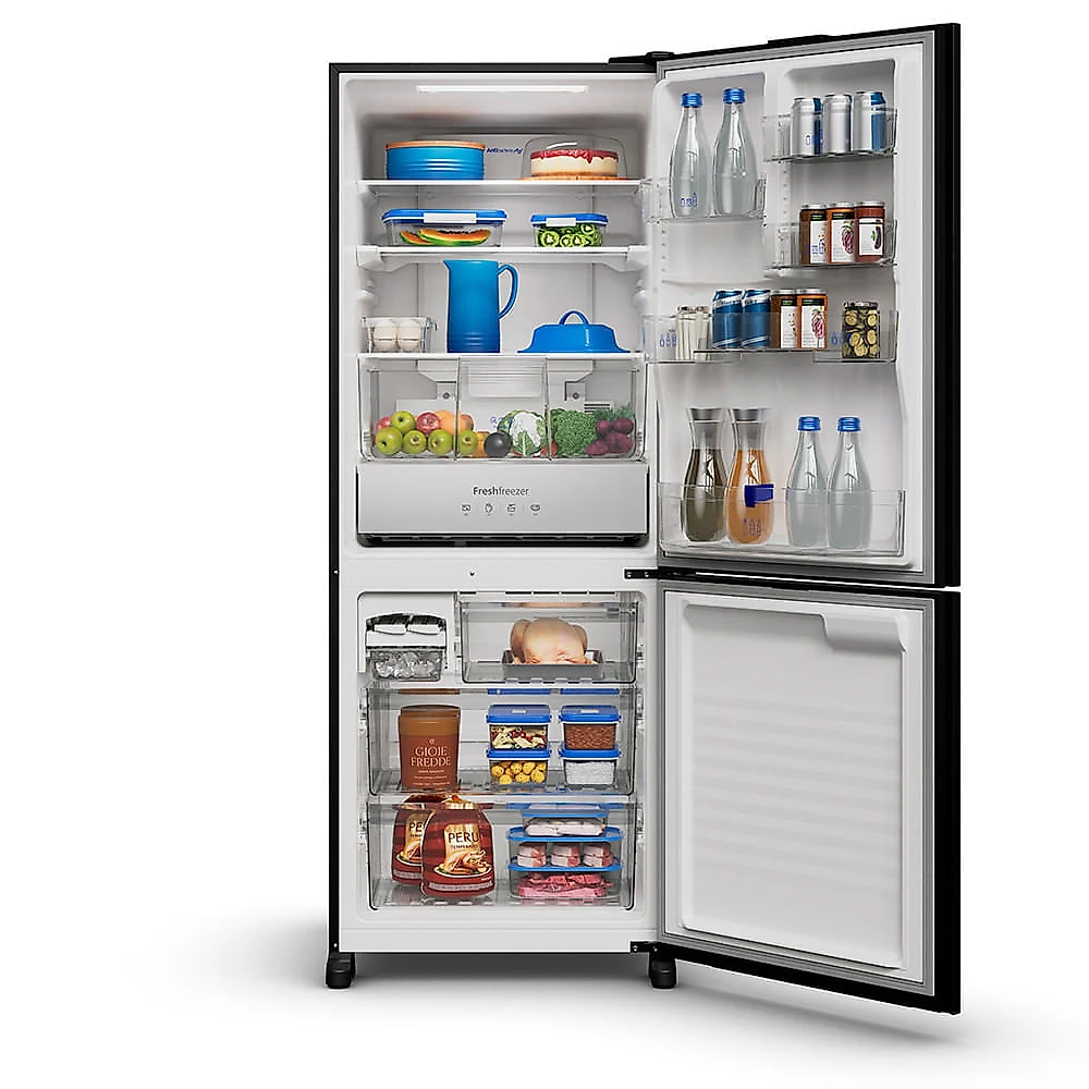 Geladeira Panasonic BB65 Espelhada Inverse Frost Free 467 Litros Inverter NR-BB65GV7 Black Glass - Bivolt