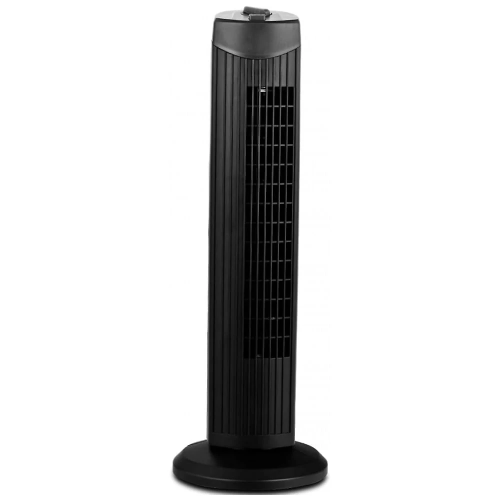 Ventilador de Torre Oscilante Silencioso com 3 Velocidades e 3 Modos, 110V 35W, COSTWAY, Preto