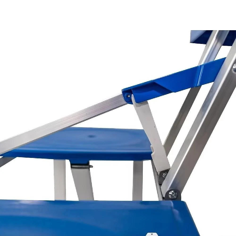 Mesa Dobrável para Camping Tipo Maleta com 4 Banquetas Azul Yeet para Praia e Estudo