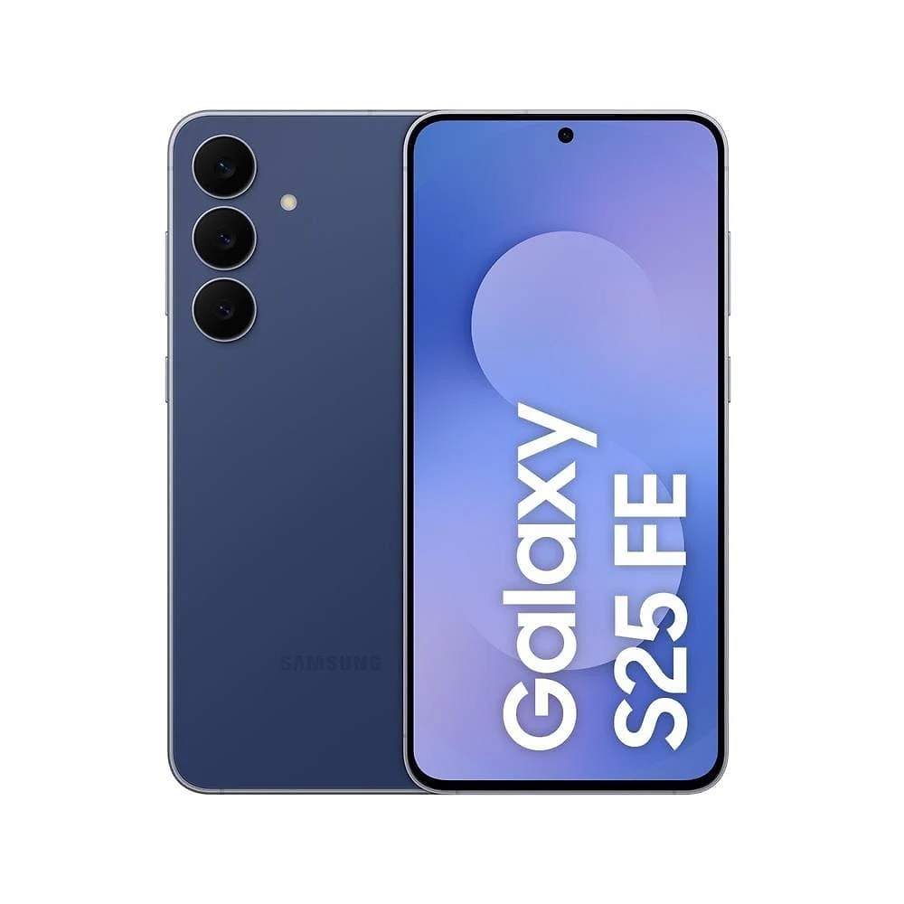 Smartphone samsung galaxy s25 fe 5g tela 6,7” amoled 256gb 8gb ram câmera 50mp azul-marinho
